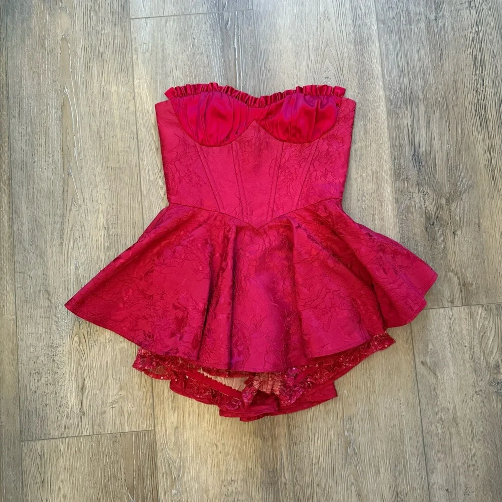 Nana Jacqueline Red Airina Dress - Picture 4 of 8